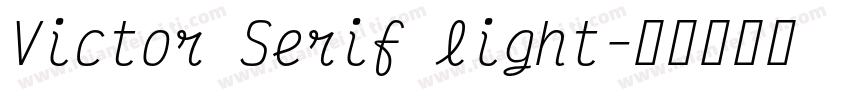 Victor Serif light字体转换